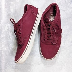 Vans Burgundy Low Top Sneakers TB4R Men's 9.5